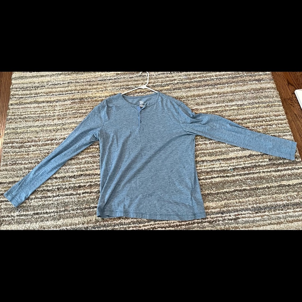 H&M blue long sleeve shirt